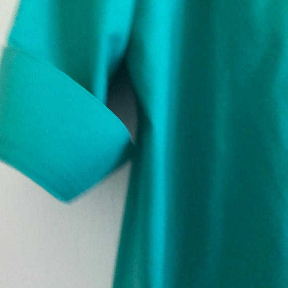 CHICO’S Aqua Green blue button up shirt with hidden buttons - Picture 3 of 5